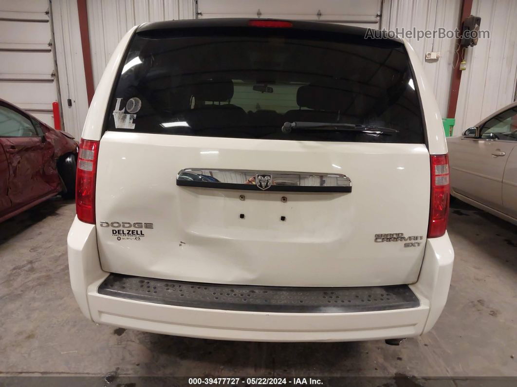 2010 Dodge Grand Caravan Sxt White vin: 2D4RN5D12AR264131