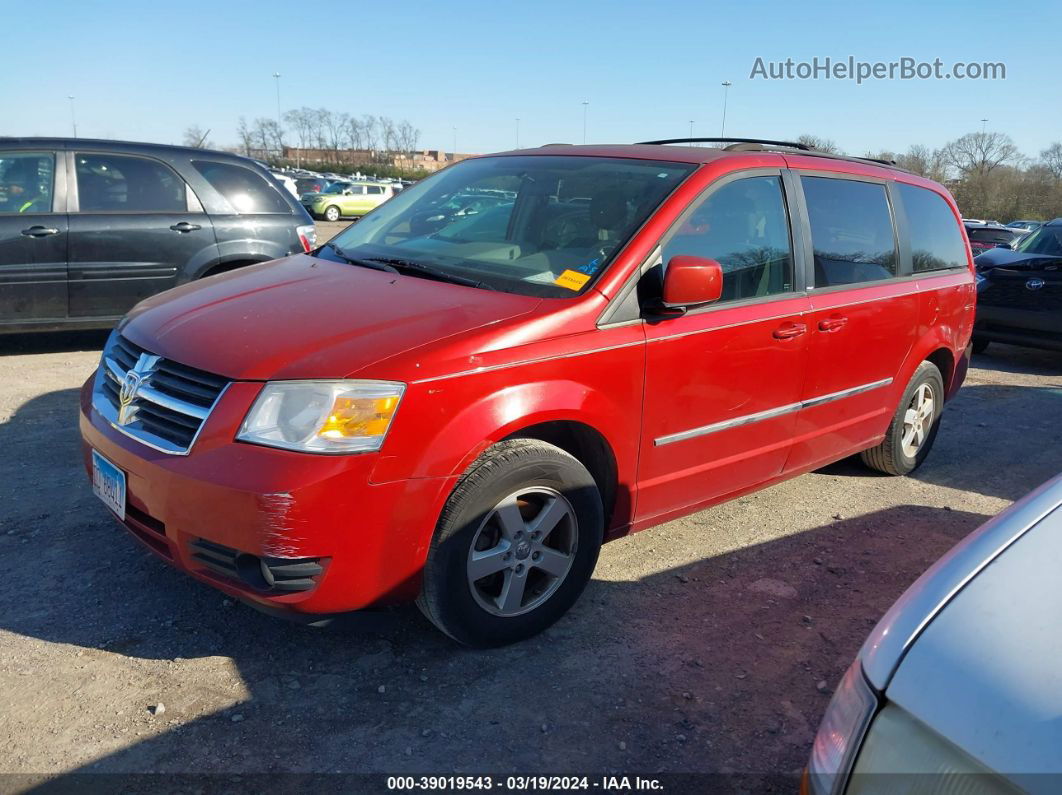 2010 Dodge Grand Caravan Sxt Красный vin: 2D4RN5D16AR174691