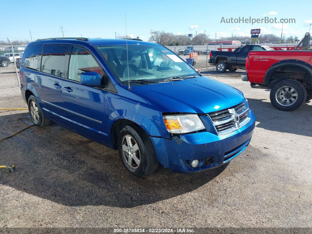 2010 Dodge Grand Caravan Sxt Синий vin: 2D4RN5D17AR211294