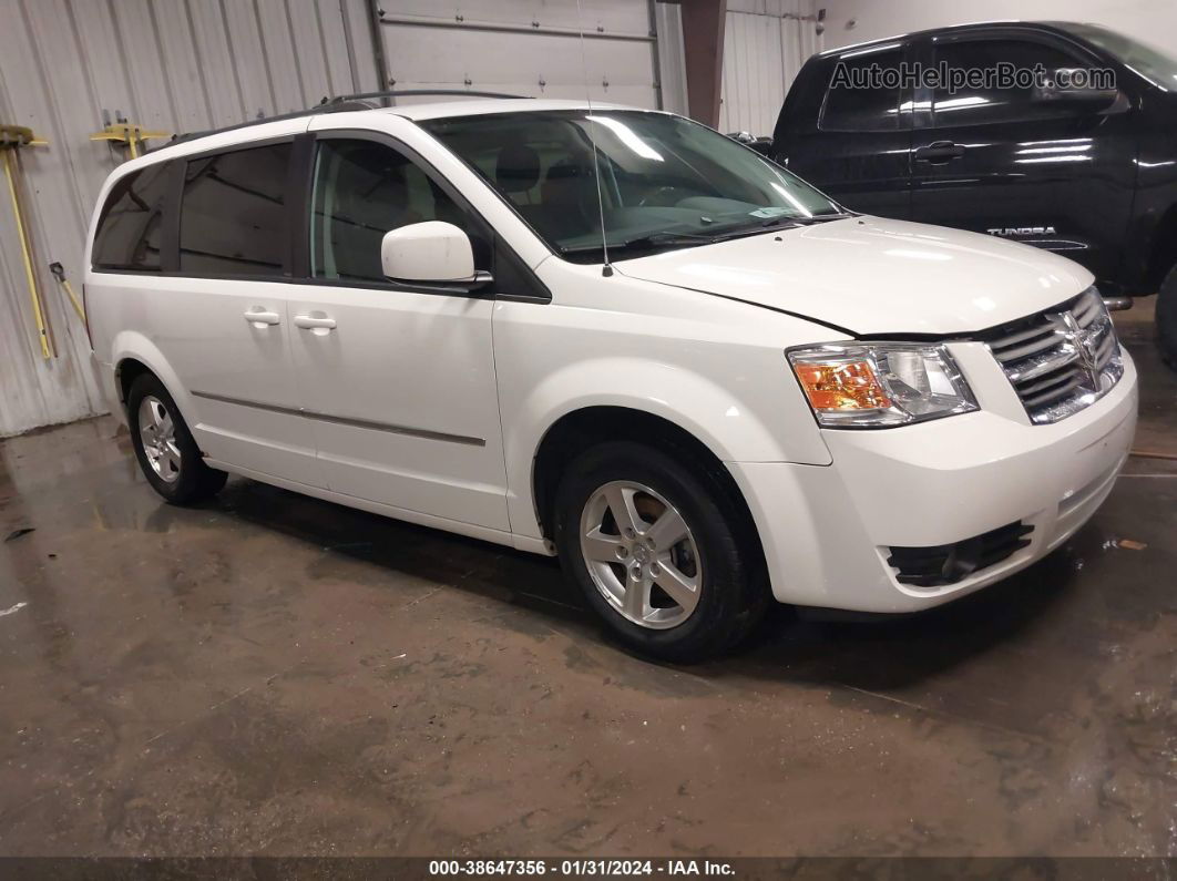 2010 Dodge Grand Caravan Sxt White vin: 2D4RN5D18AR100205