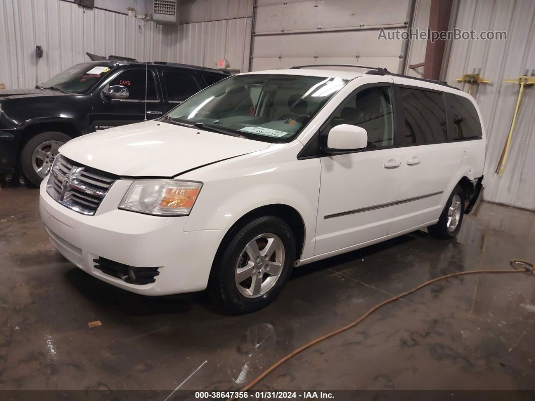 2010 Dodge Grand Caravan Sxt White vin: 2D4RN5D18AR100205