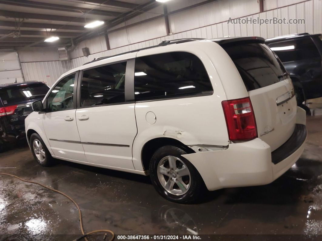 2010 Dodge Grand Caravan Sxt White vin: 2D4RN5D18AR100205