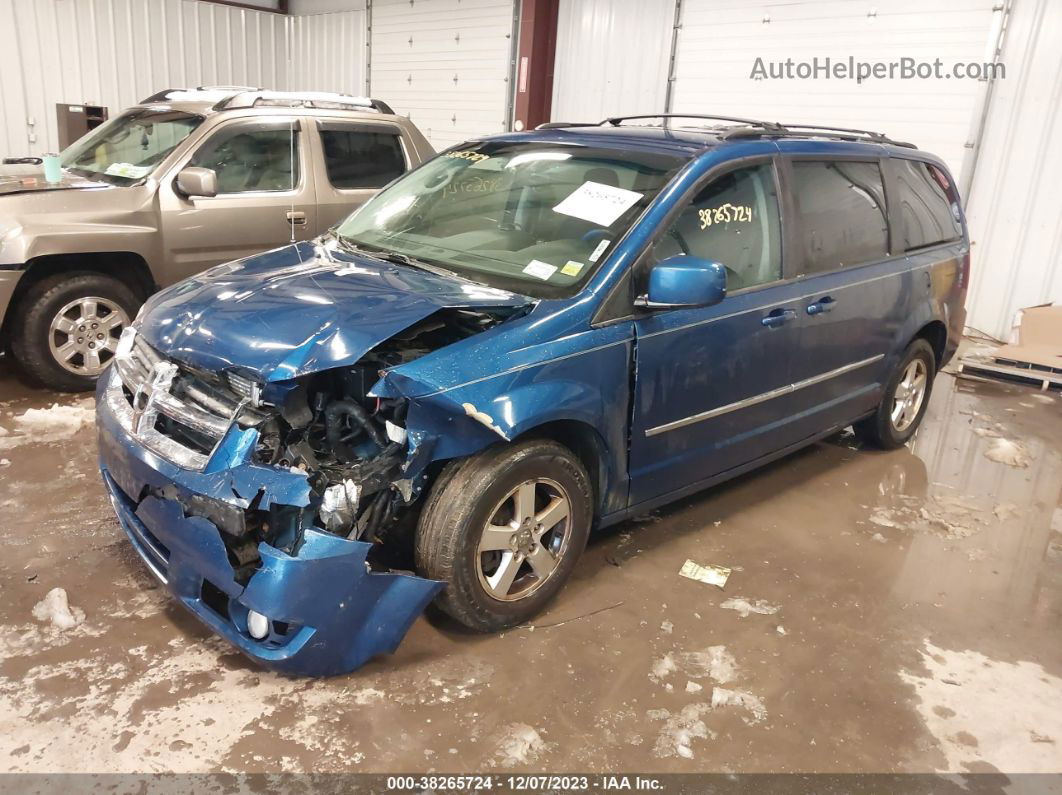 2010 Dodge Grand Caravan Sxt Синий vin: 2D4RN5D18AR256048