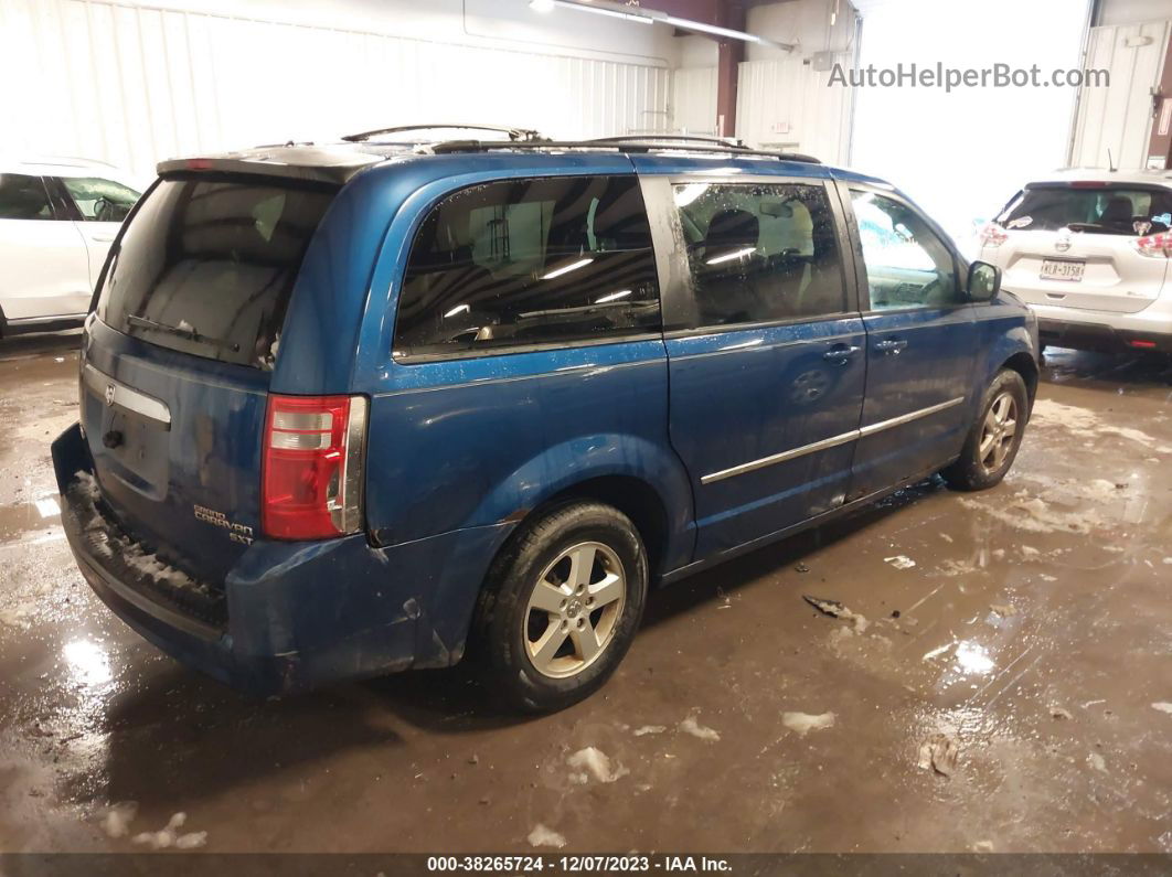 2010 Dodge Grand Caravan Sxt Синий vin: 2D4RN5D18AR256048