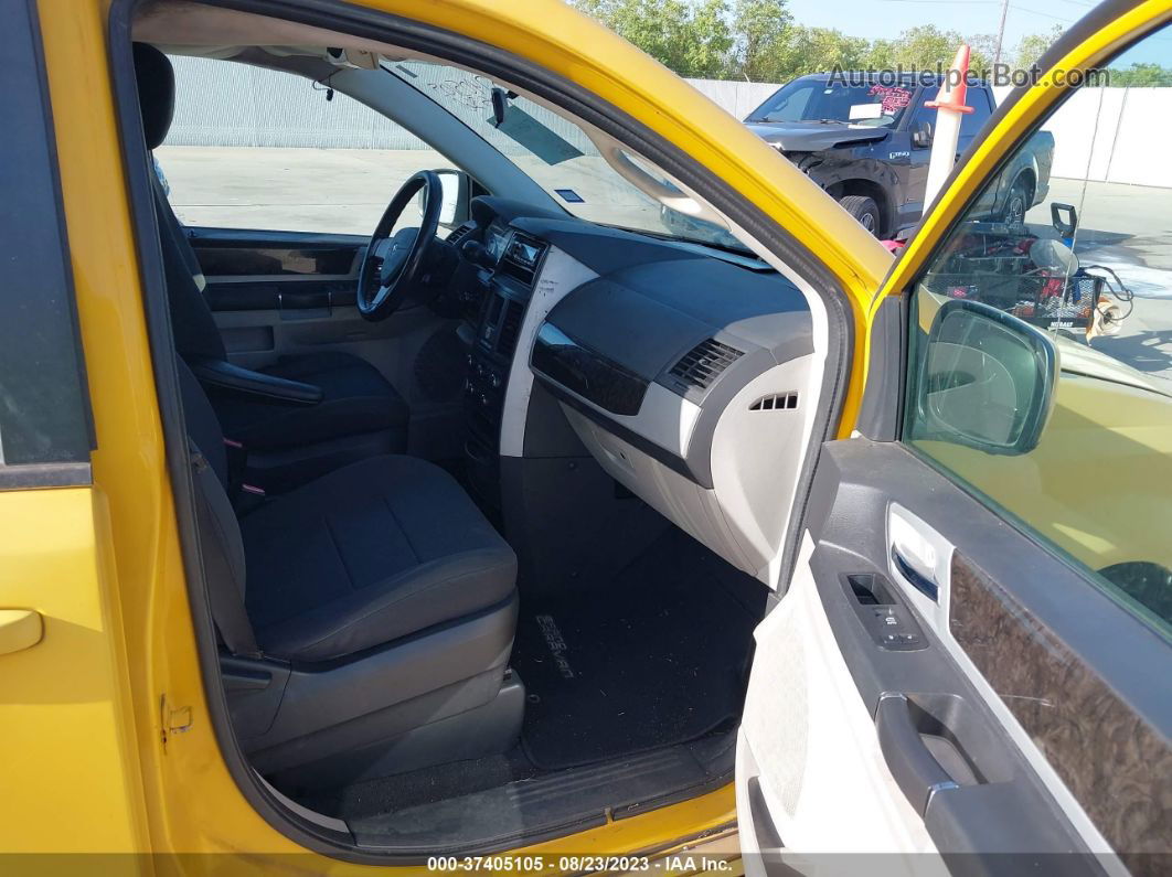 2010 Dodge Grand Caravan Sxt Yellow vin: 2D4RN5D18AR341746