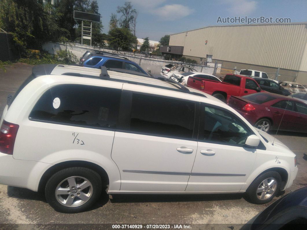 2010 Dodge Grand Caravan Sxt White vin: 2D4RN5D18AR409379