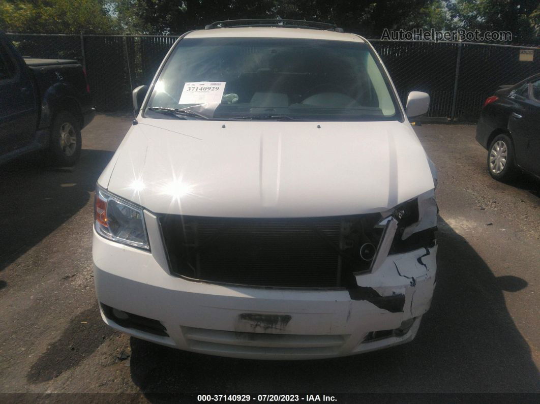 2010 Dodge Grand Caravan Sxt White vin: 2D4RN5D18AR409379