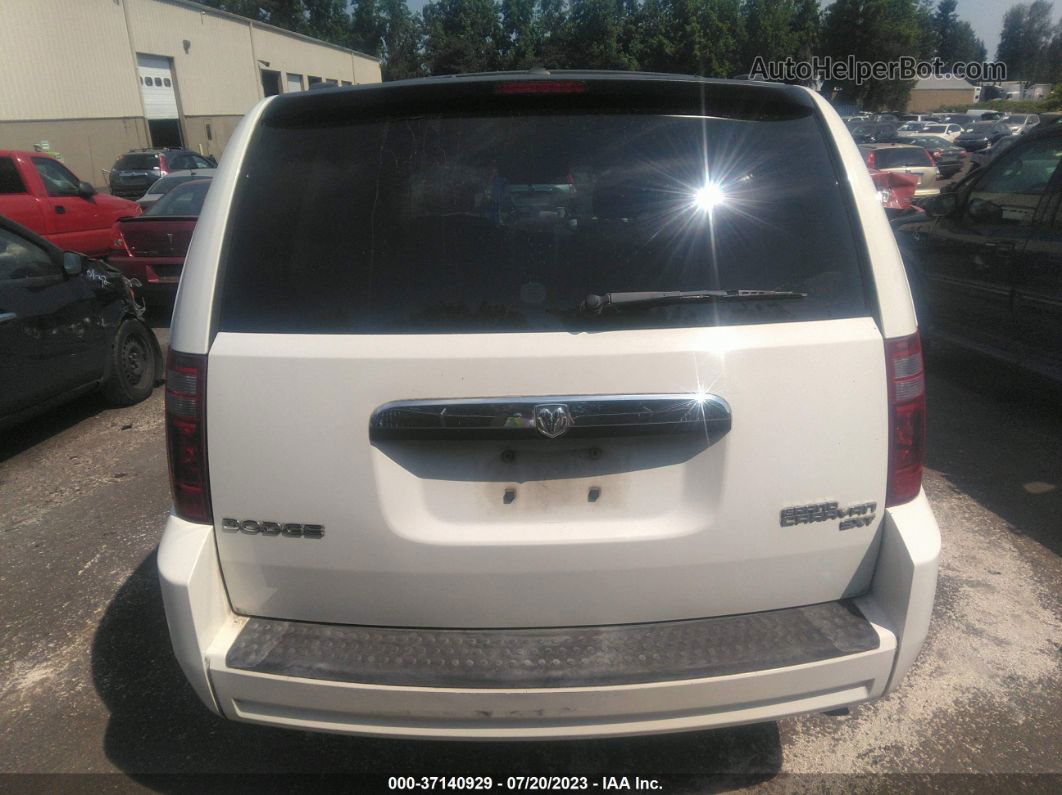 2010 Dodge Grand Caravan Sxt White vin: 2D4RN5D18AR409379