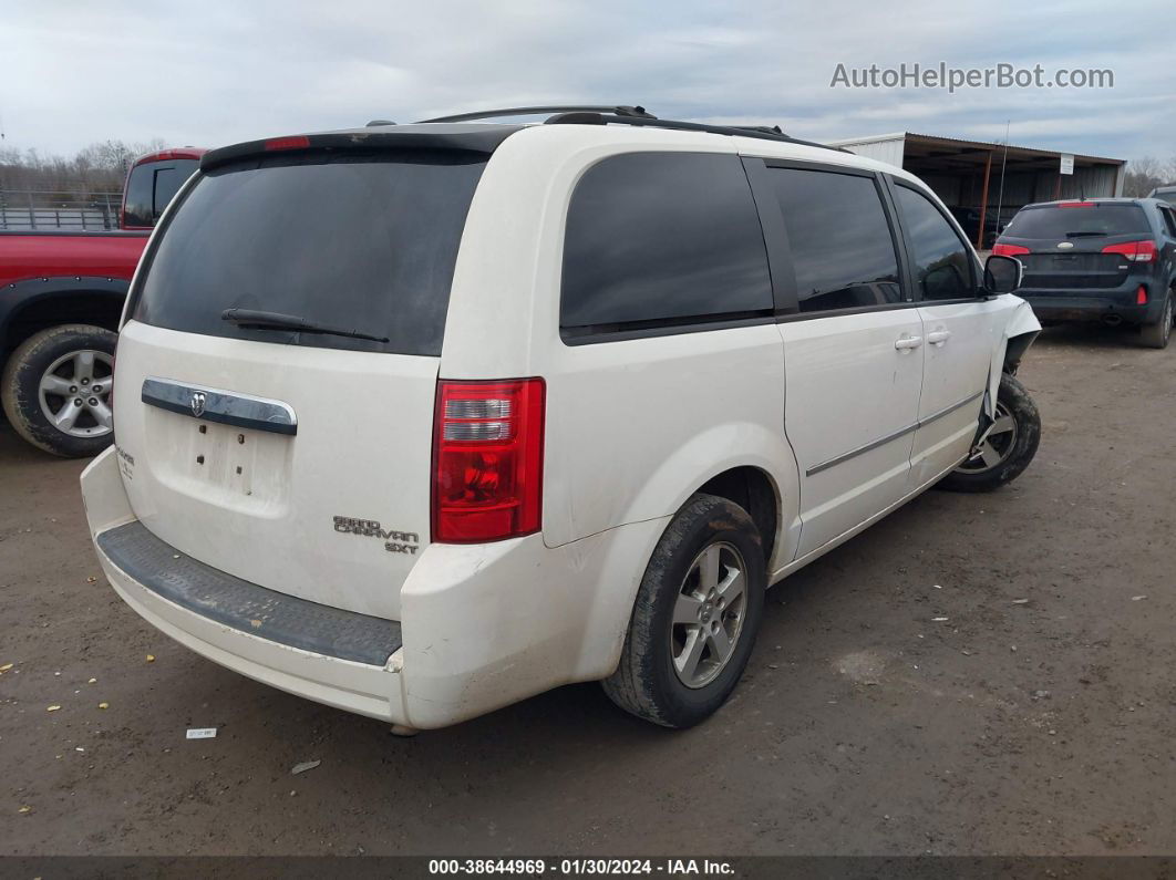 2010 Dodge Grand Caravan Sxt White vin: 2D4RN5D19AR100469