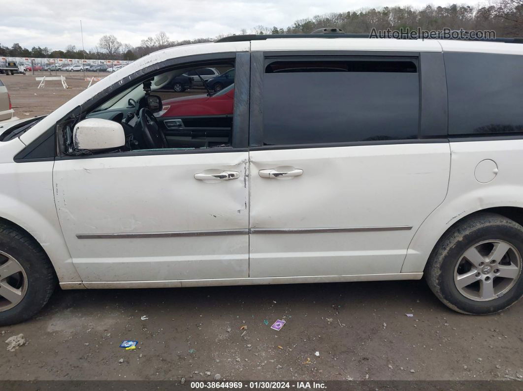 2010 Dodge Grand Caravan Sxt White vin: 2D4RN5D19AR100469