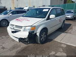 2010 Dodge Grand Caravan Sxt White vin: 2D4RN5D19AR256074