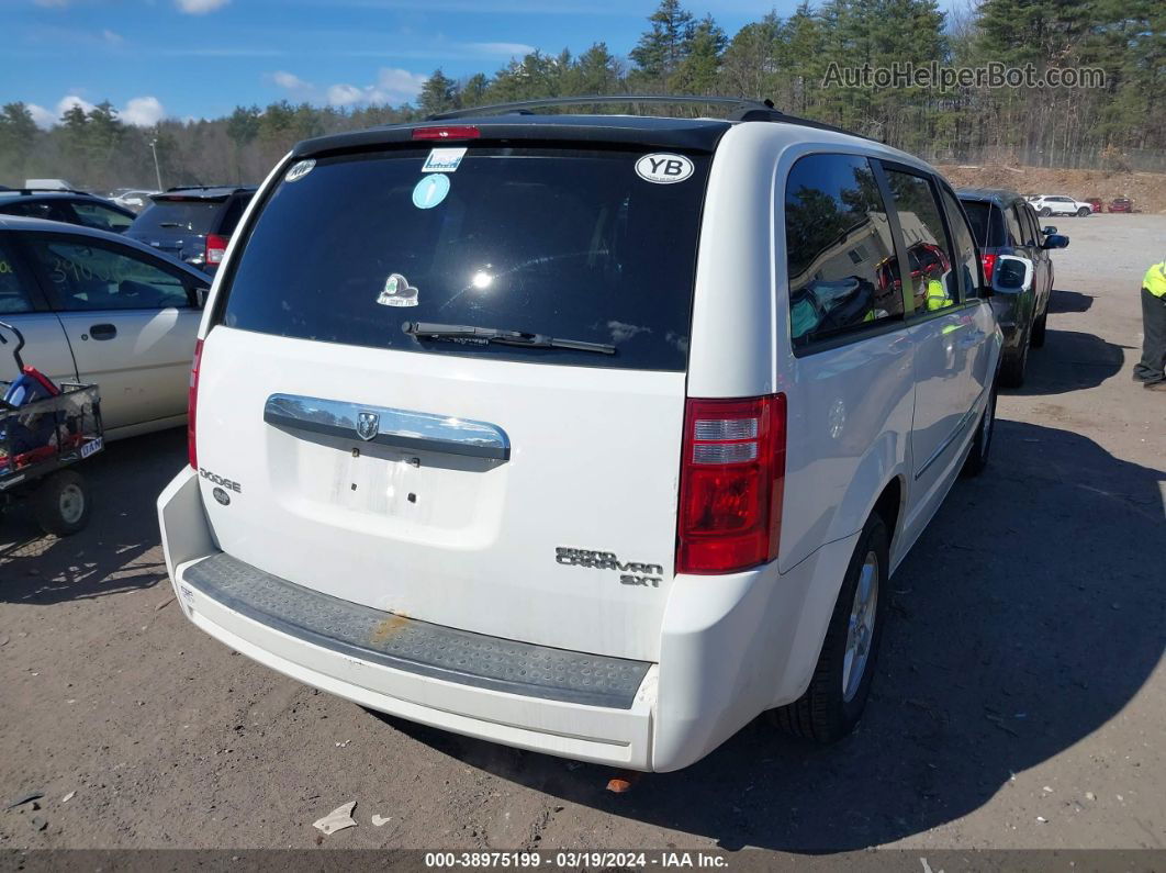 2010 Dodge Grand Caravan Sxt White vin: 2D4RN5D1XAR219339