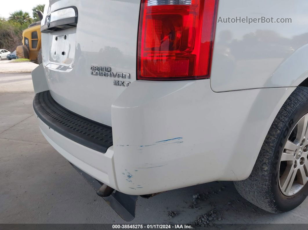 2010 Dodge Grand Caravan Sxt White vin: 2D4RN5DX1AR426058