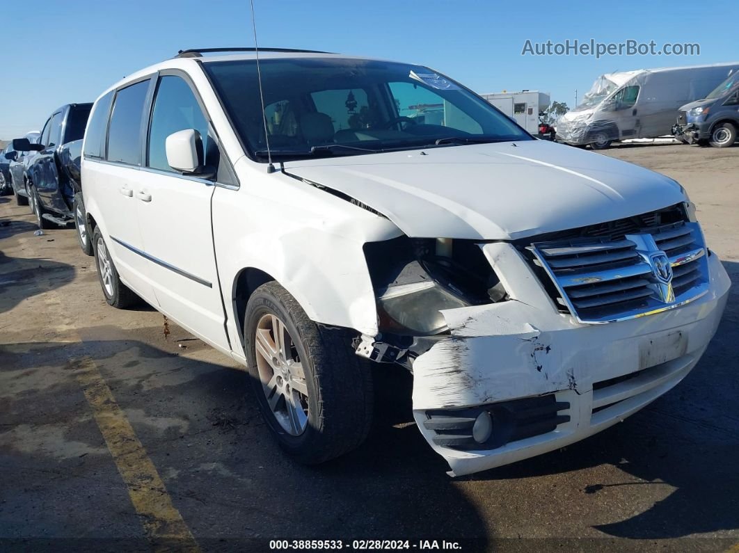 2010 Dodge Grand Caravan Sxt White vin: 2D4RN5DX3AR383908