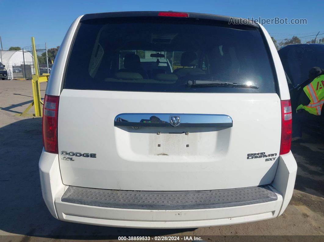 2010 Dodge Grand Caravan Sxt White vin: 2D4RN5DX3AR383908