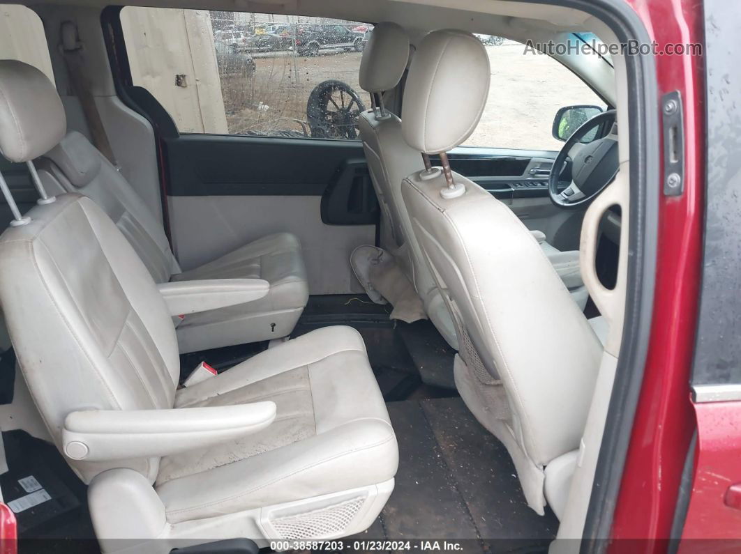 2010 Dodge Grand Caravan Sxt Красный vin: 2D4RN5DXXAR203551