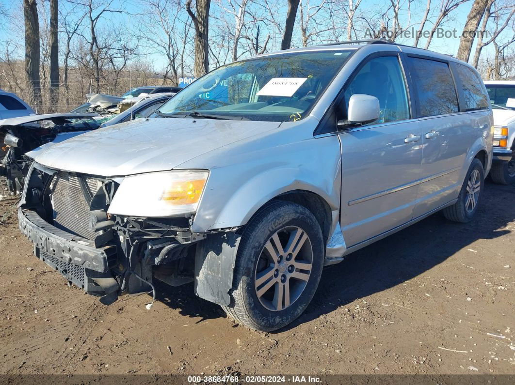 2010 Dodge Grand Caravan Sxt Silver vin: 2D4RN5DXXAR223640