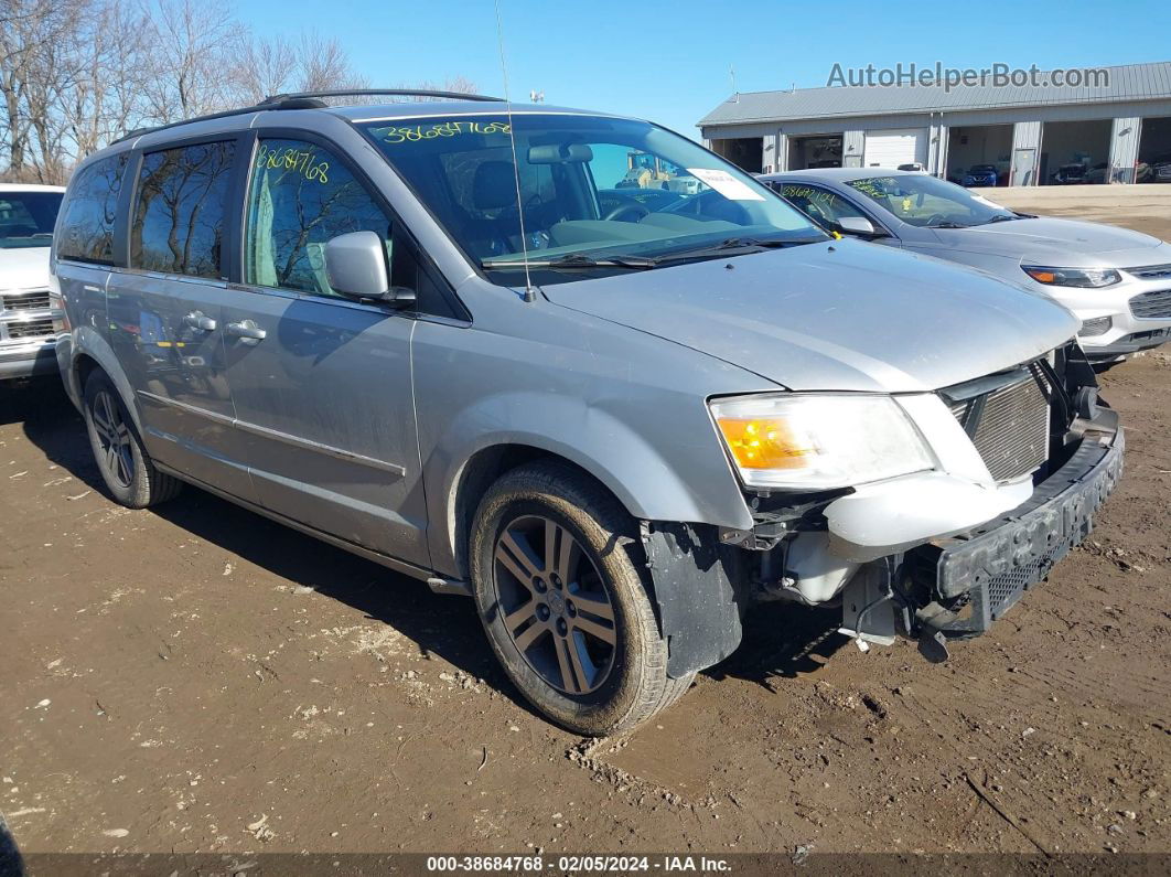 2010 Dodge Grand Caravan Sxt Silver vin: 2D4RN5DXXAR223640