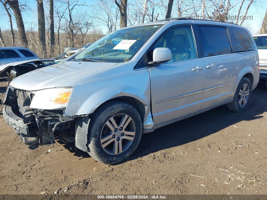 2010 Dodge Grand Caravan Sxt Silver vin: 2D4RN5DXXAR223640