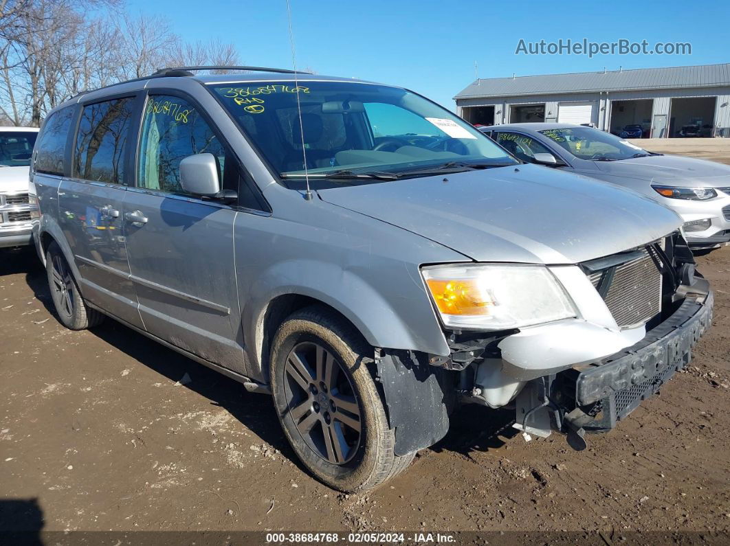 2010 Dodge Grand Caravan Sxt Silver vin: 2D4RN5DXXAR223640