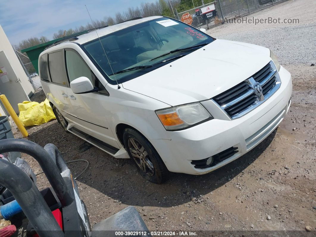 2010 Dodge Grand Caravan Crew White vin: 2D4RN6DX8AR360758