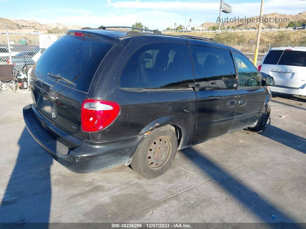 2005 Dodge Grand Caravan Se Black vin: 2D8GP24R05R362214