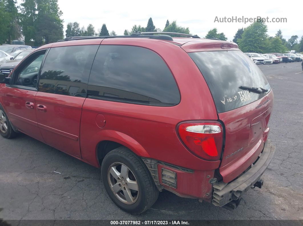 2005 Dodge Grand Caravan Sxt Красный vin: 2D8GP44L15R573560