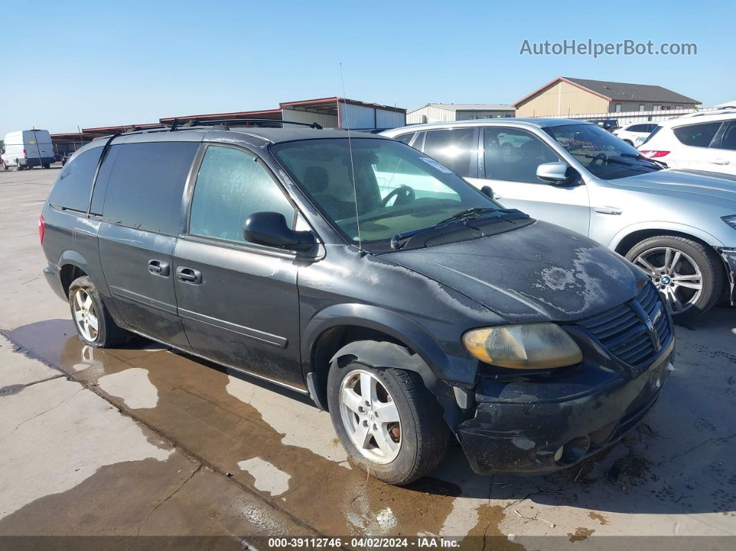 2005 Dodge Grand Caravan Sxt Black vin: 2D8GP44L35R205297