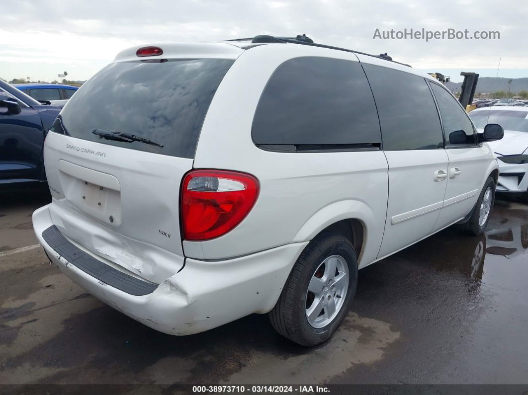 2005 Dodge Grand Caravan Sxt White vin: 2D8GP44L45R220567