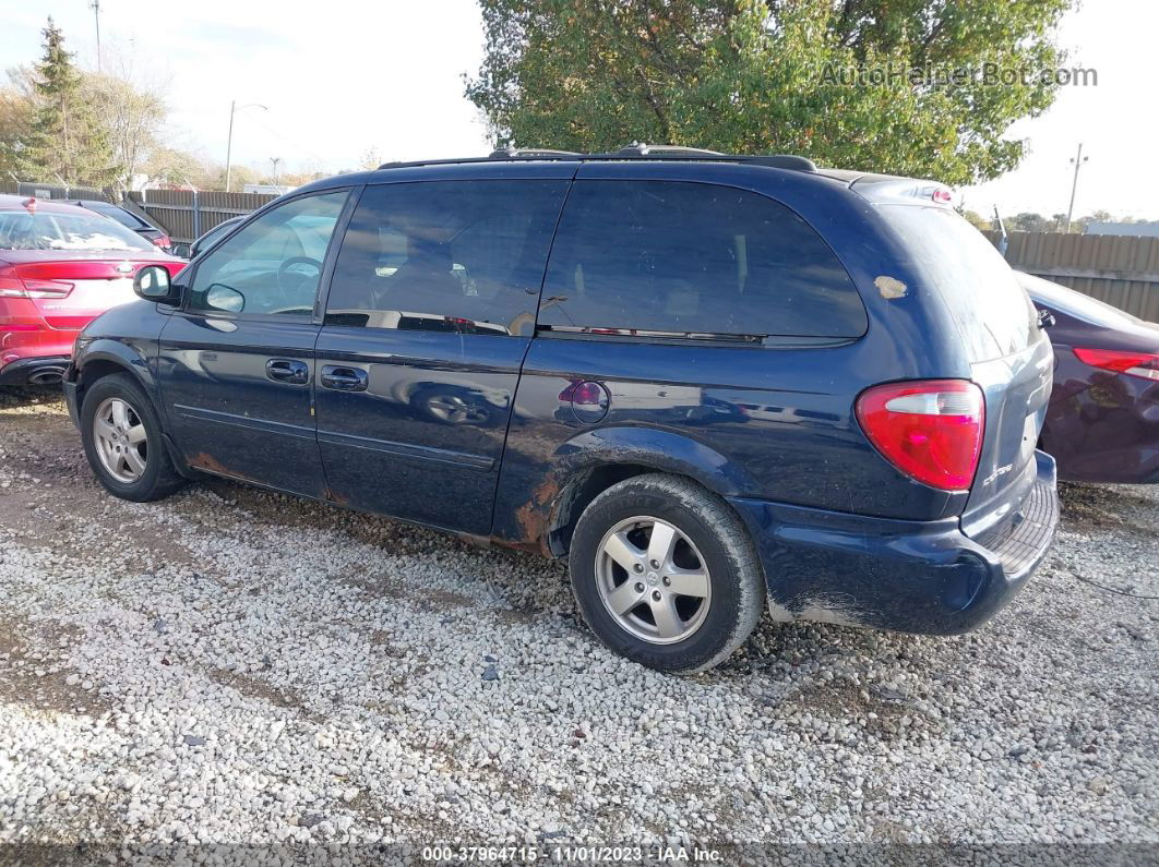 2005 Dodge Grand Caravan Sxt Темно-синий vin: 2D8GP44L65R525519