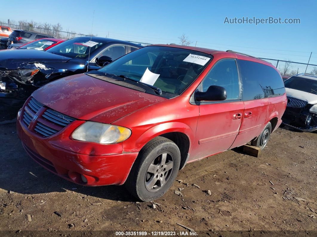 2005 Dodge Grand Caravan Sxt Maroon vin: 2D8GP44L75R463192