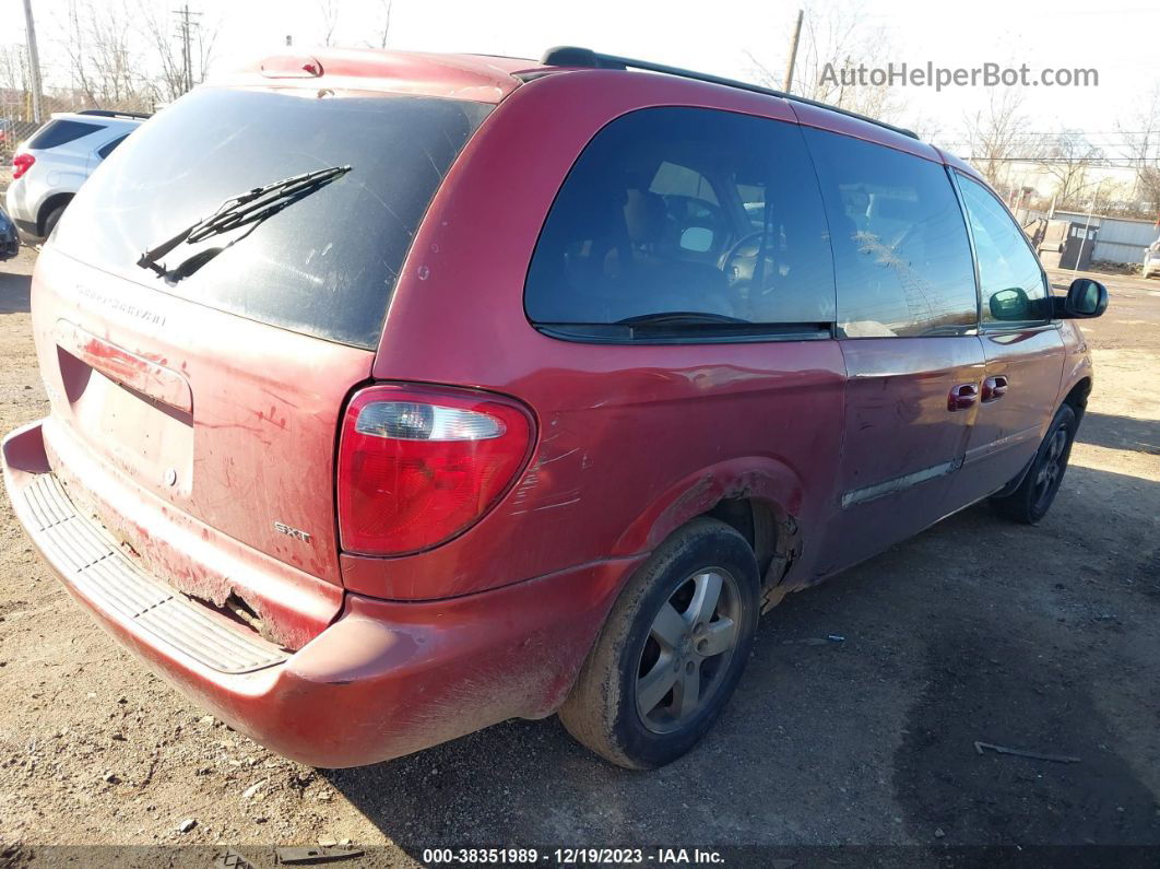 2005 Dodge Grand Caravan Sxt Maroon vin: 2D8GP44L75R463192