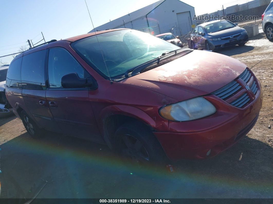 2005 Dodge Grand Caravan Sxt Maroon vin: 2D8GP44L75R463192