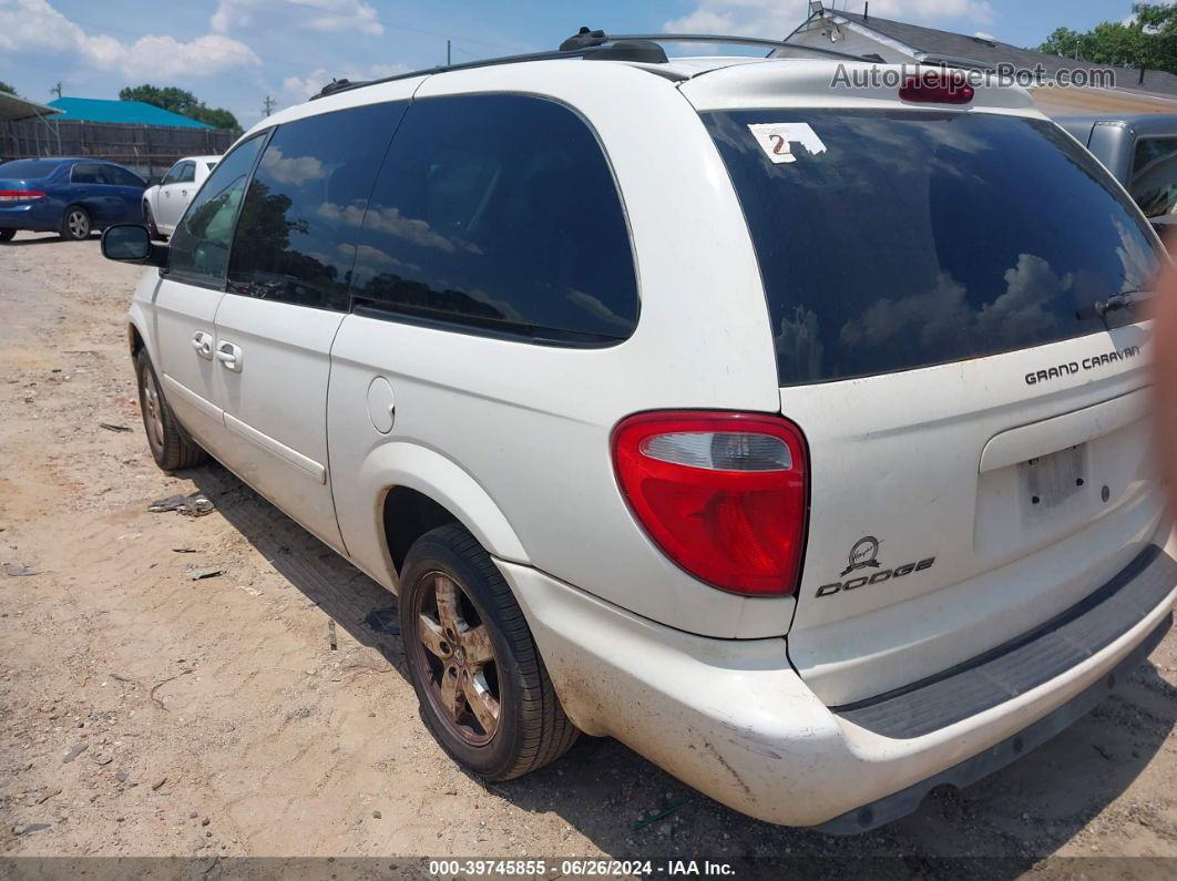 2005 Dodge Grand Caravan Sxt White vin: 2D8GP44L85R518068