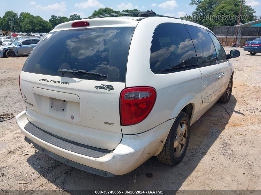 2005 Dodge Grand Caravan Sxt White vin: 2D8GP44L85R518068