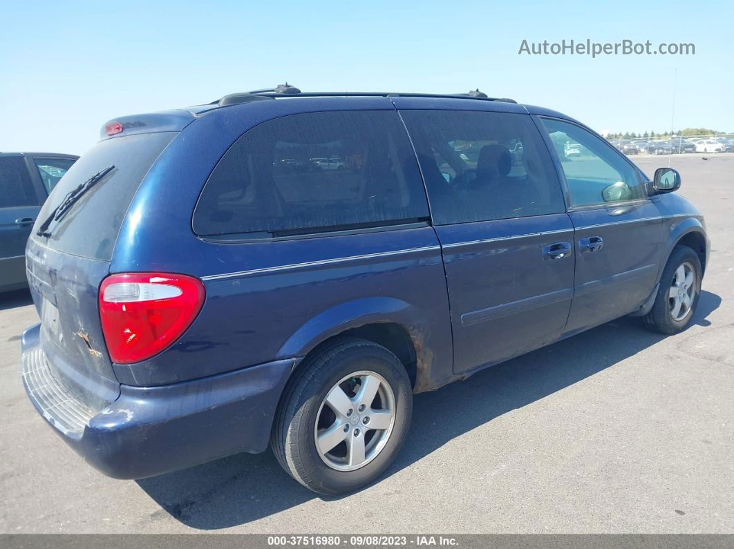 2005 Dodge Grand Caravan Sxt Blue vin: 2D8GP44L95R322706