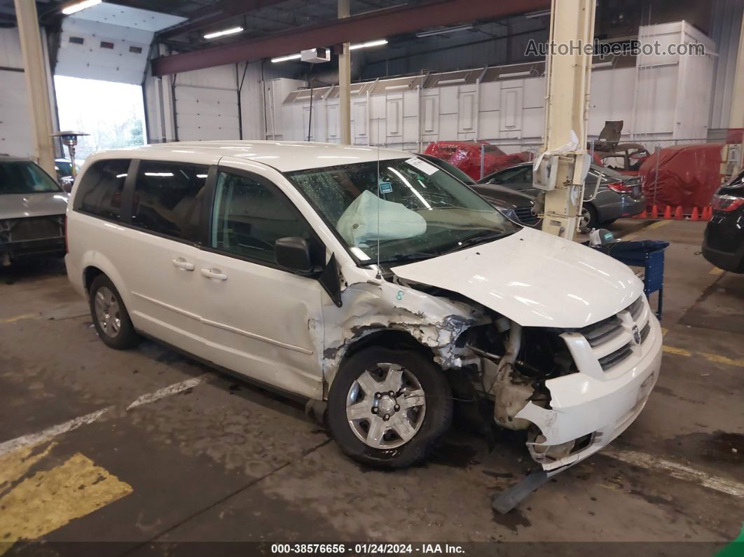 2009 Dodge Grand Caravan Se White vin: 2D8HN44E09R623494