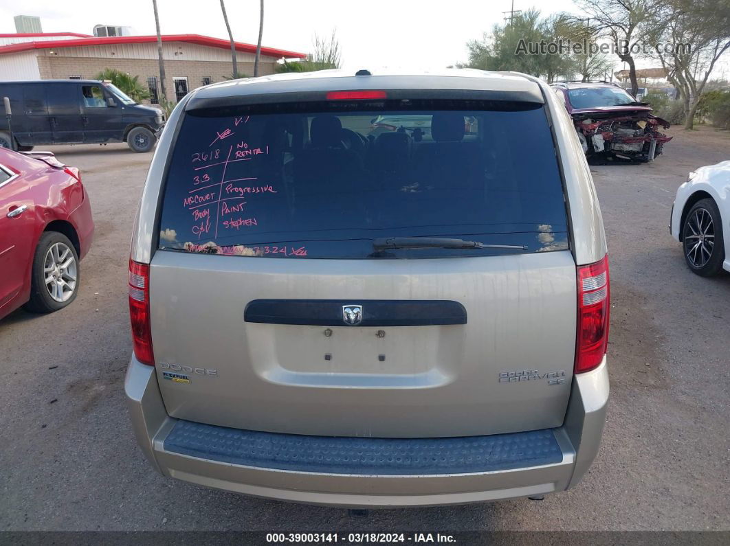 2009 Dodge Grand Caravan Se Tan vin: 2D8HN44E19R588397