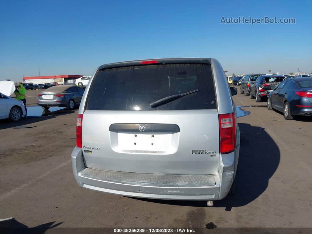 2009 Dodge Grand Caravan Se Silver vin: 2D8HN44E19R682716