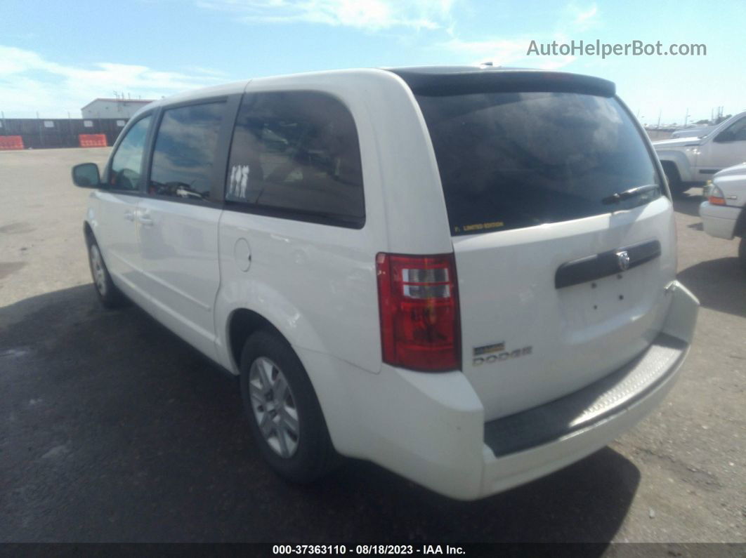 2009 Dodge Grand Caravan Se White vin: 2D8HN44E29R542190