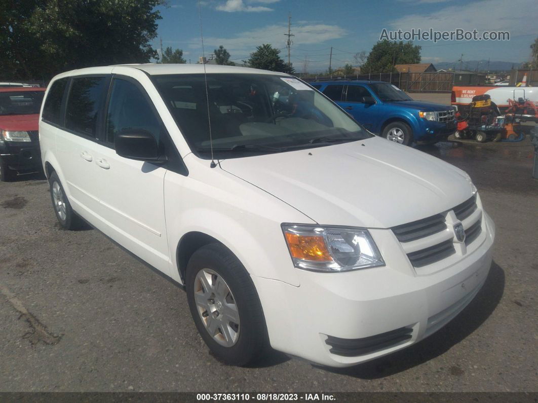 2009 Dodge Grand Caravan Se White vin: 2D8HN44E29R542190