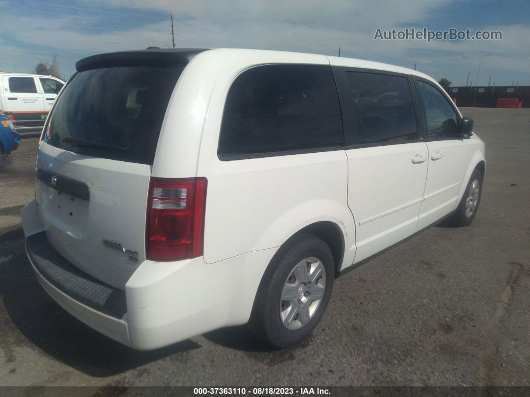 2009 Dodge Grand Caravan Se White vin: 2D8HN44E29R542190