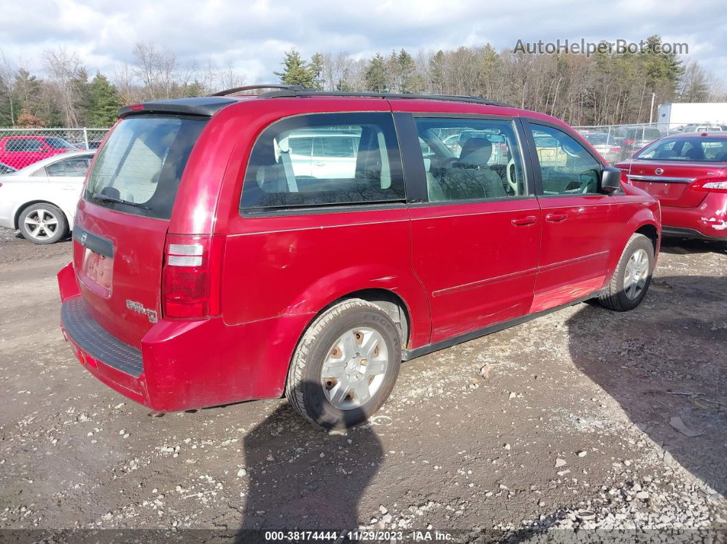 2009 Dodge Grand Caravan Se Red vin: 2D8HN44E29R683387