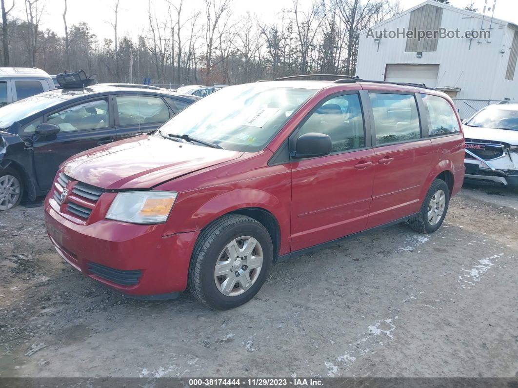 2009 Dodge Grand Caravan Se Red vin: 2D8HN44E29R683387