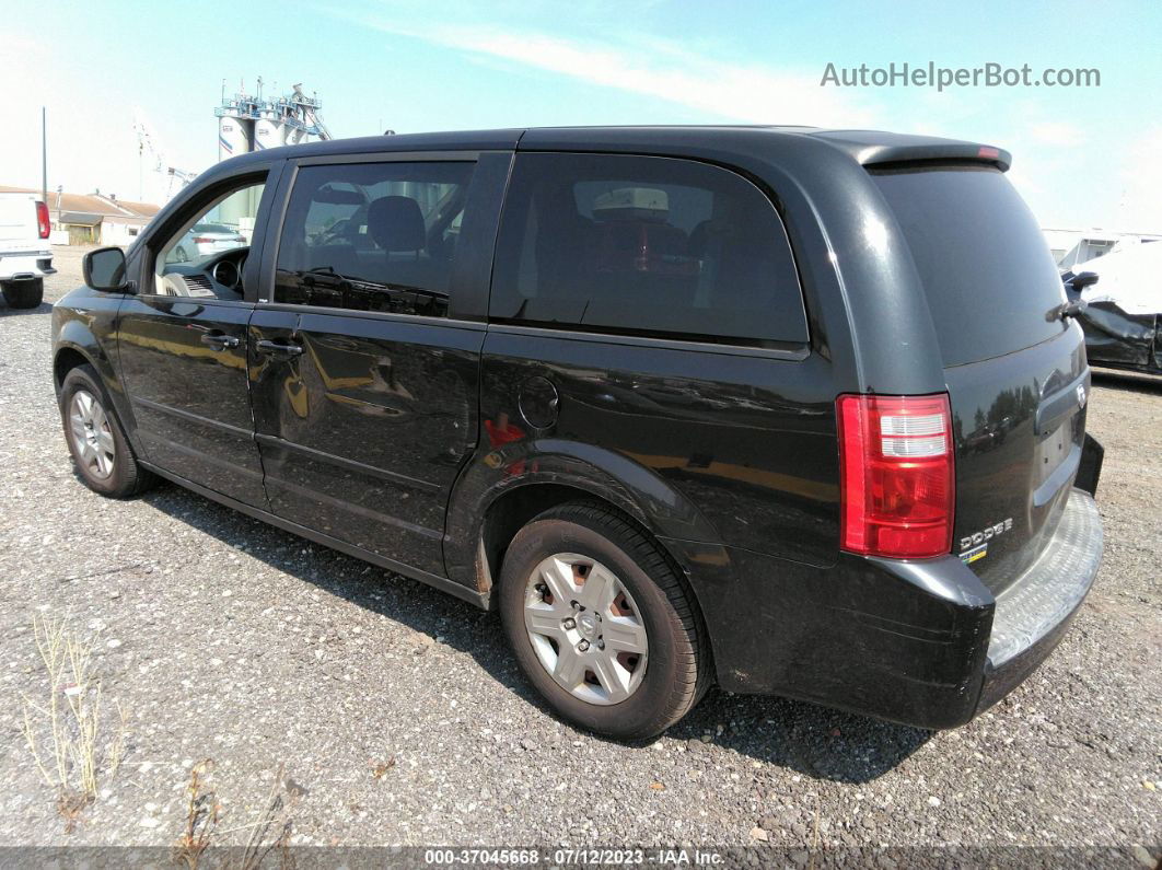 2009 Dodge Grand Caravan Se Black vin: 2D8HN44E49R666672