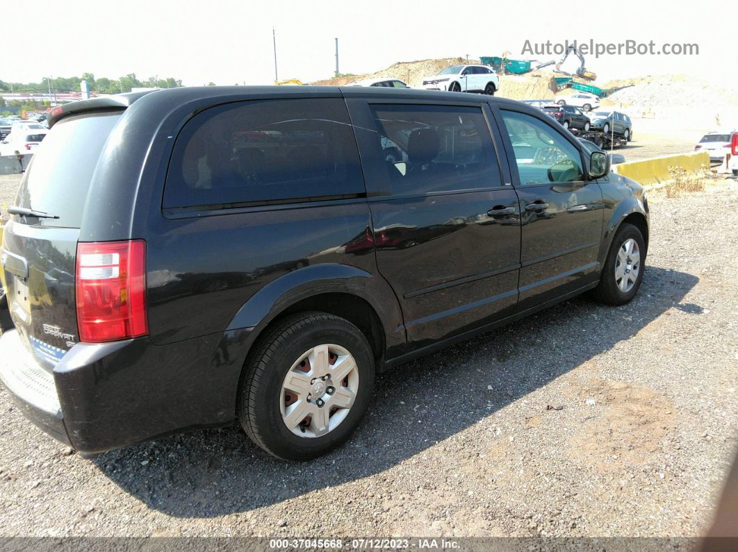 2009 Dodge Grand Caravan Se Black vin: 2D8HN44E49R666672