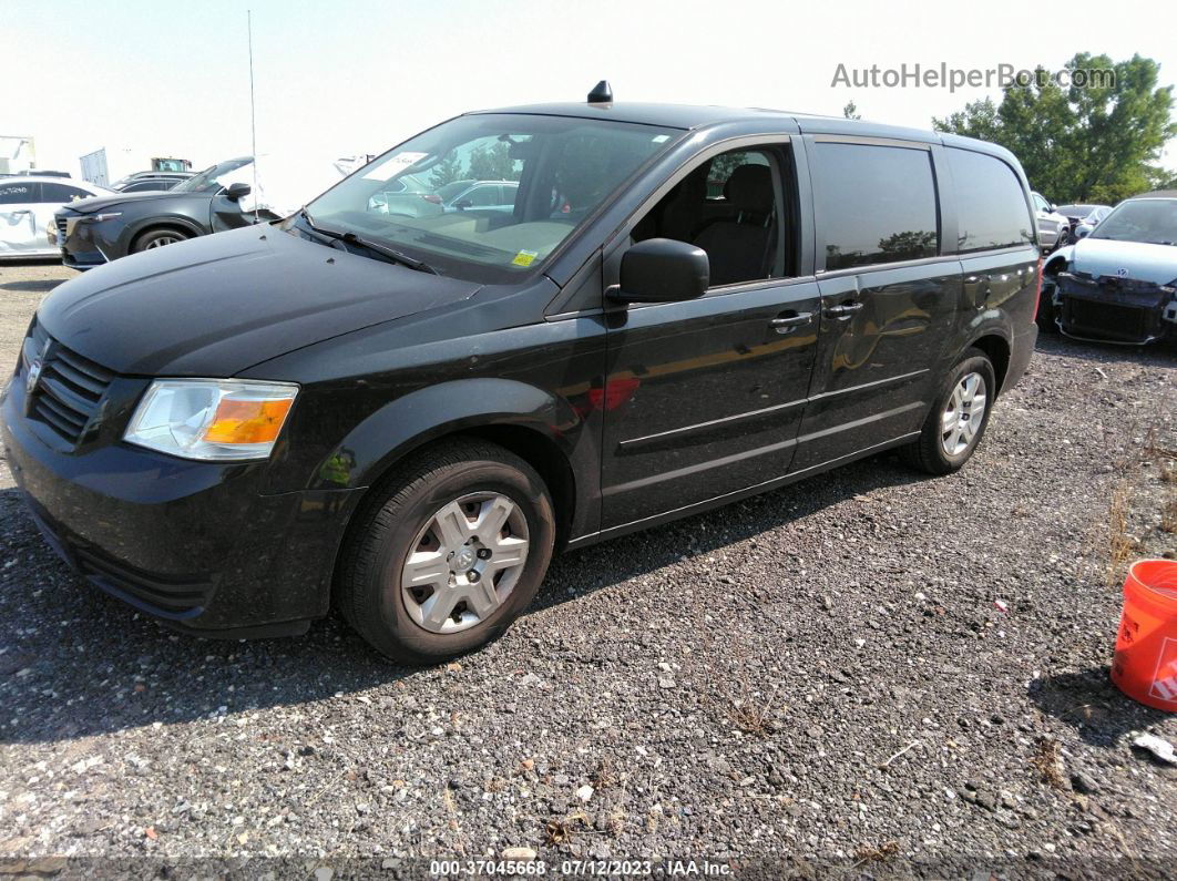 2009 Dodge Grand Caravan Se Black vin: 2D8HN44E49R666672