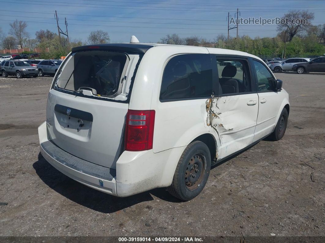 2009 Dodge Grand Caravan Se White vin: 2D8HN44E59R561025