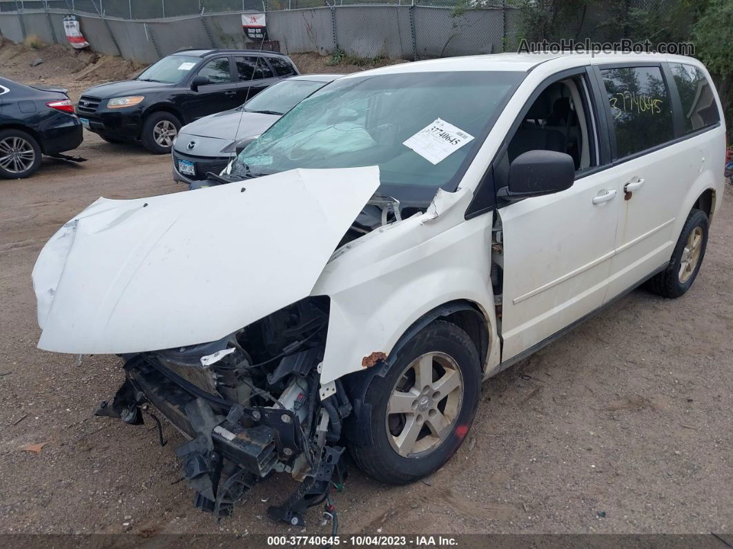 2009 Dodge Grand Caravan Se White vin: 2D8HN44E59R636824