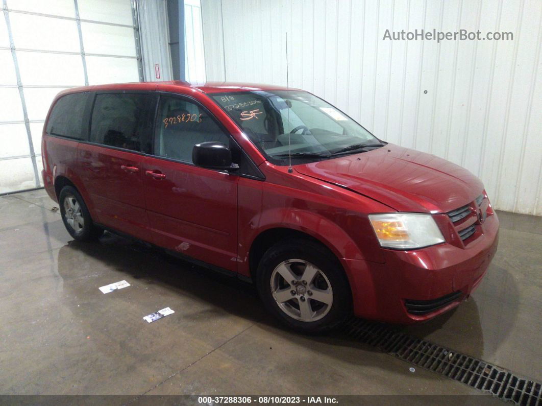 2009 Dodge Grand Caravan Se Красный vin: 2D8HN44E69R602388